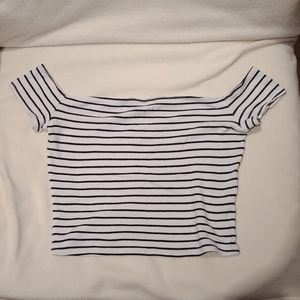 Garage off the shoulder top